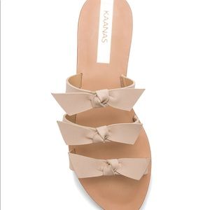 Kaanas Recife Bow Sandals Nude 9.5
